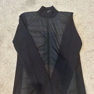 Nike Mixed Media Sweater Zip-Up Jacket